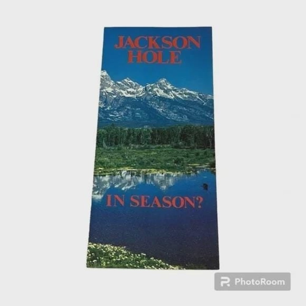 Jackson Hole Wyoming‎ Vintage Travel Tourism Brochure 1980s